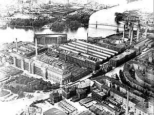 KWO, Luftbild von Osten, 1923