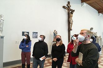 Besuch im Bode Museum zur Analyse von Skulpturen mit christlicher Thematik © HTW Berlin / Hafnner