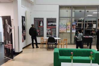 Die Ausstellung im Klubhaus Falkenhagener Feld in Berlin-Spandau © HTW Berlin / Oliver Rump